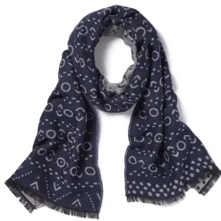 African Geometric Patterns Unisex Wool-Blend Scarf