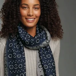 African Geometric Patterns Unisex Wool-Blend Scarf
