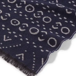 African Geometric Patterns Unisex Wool-Blend Scarf