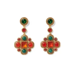 Algerian Cluster Drop Earrings