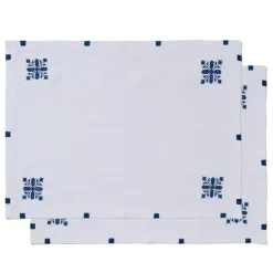 Alnour Moroccan Motif Embroidered Placemat Set
