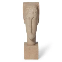 Amedeo Modigliani: Large Pink Tete Sculpture