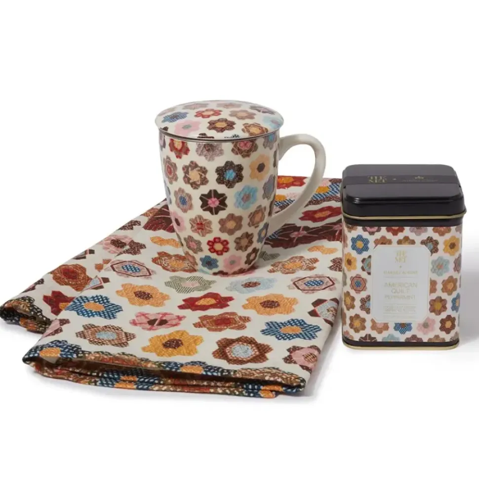 American Quilt Tea Set