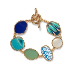 Ancient Mixed Motifs Glass Bracelet