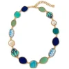 Ancient Mixed Motifs Glass Statement Necklace