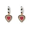 Atef Crown Huggie Charm Earrings