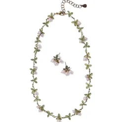 Blushing Berries Necklace And Earrings Set