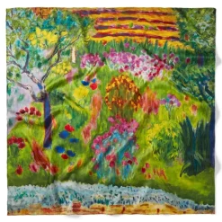 Bonnard Garden Square Silk Scarf