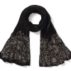British Floral Beaded Scarf