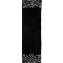 British Floral Beaded Scarf