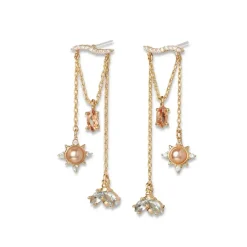 British Tree Of Life Chandelier Earrings With Charms