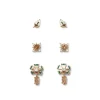 British Tree Of Life Flora And Stars Stud Earring Set