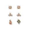 British Tree Of Life Fruit, Insects, And Stars Stud Earring Set