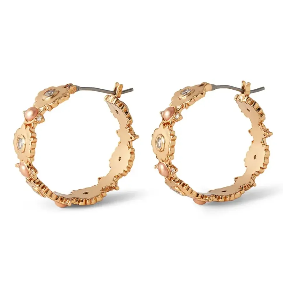 British Tree Of Life Large Hoop Earrings