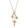 British Tree Of Life Triple-Charm Necklace