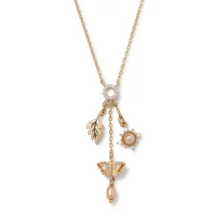 British Tree Of Life Triple-Charm Necklace