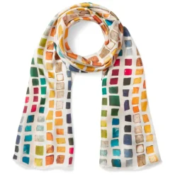 Byzantine Tesserae Oblong Silk Scarf