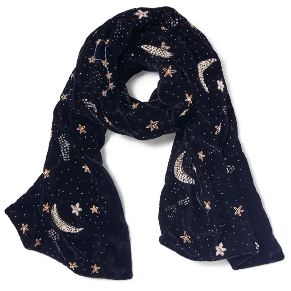 Celestial Beaded Scarf