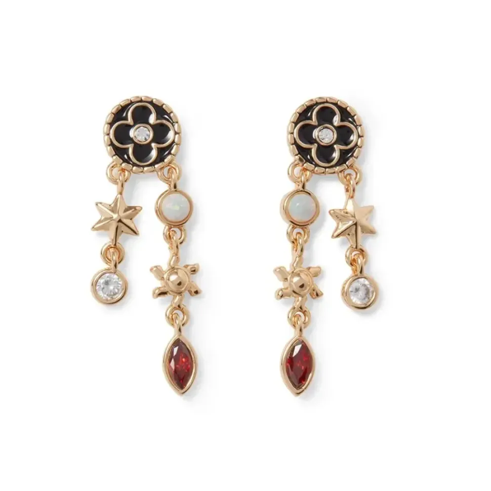 Celestial Symbols Chandelier Earrings