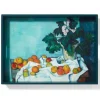Cezanne Apples And Primroses Rectangular Lacquer Tray