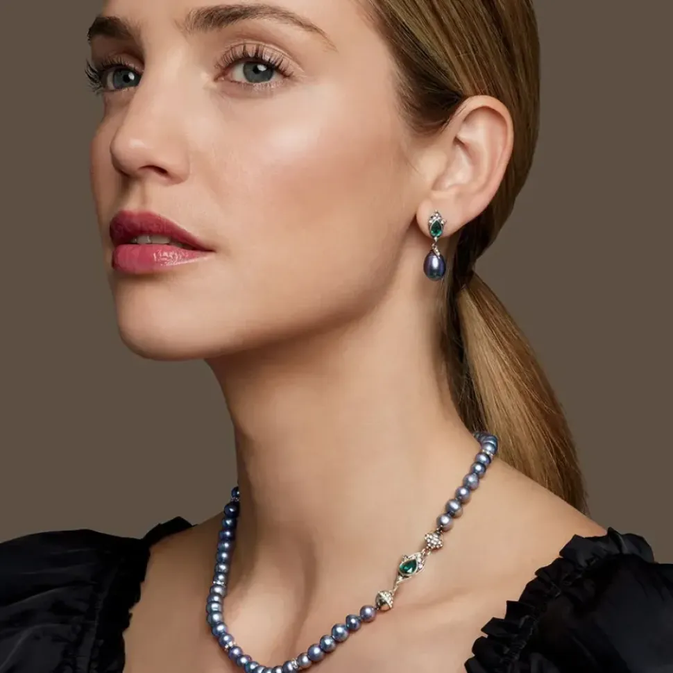 Chelsea Peacock Pearl Necklace