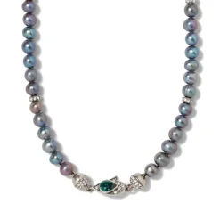 Chelsea Peacock Pearl Necklace