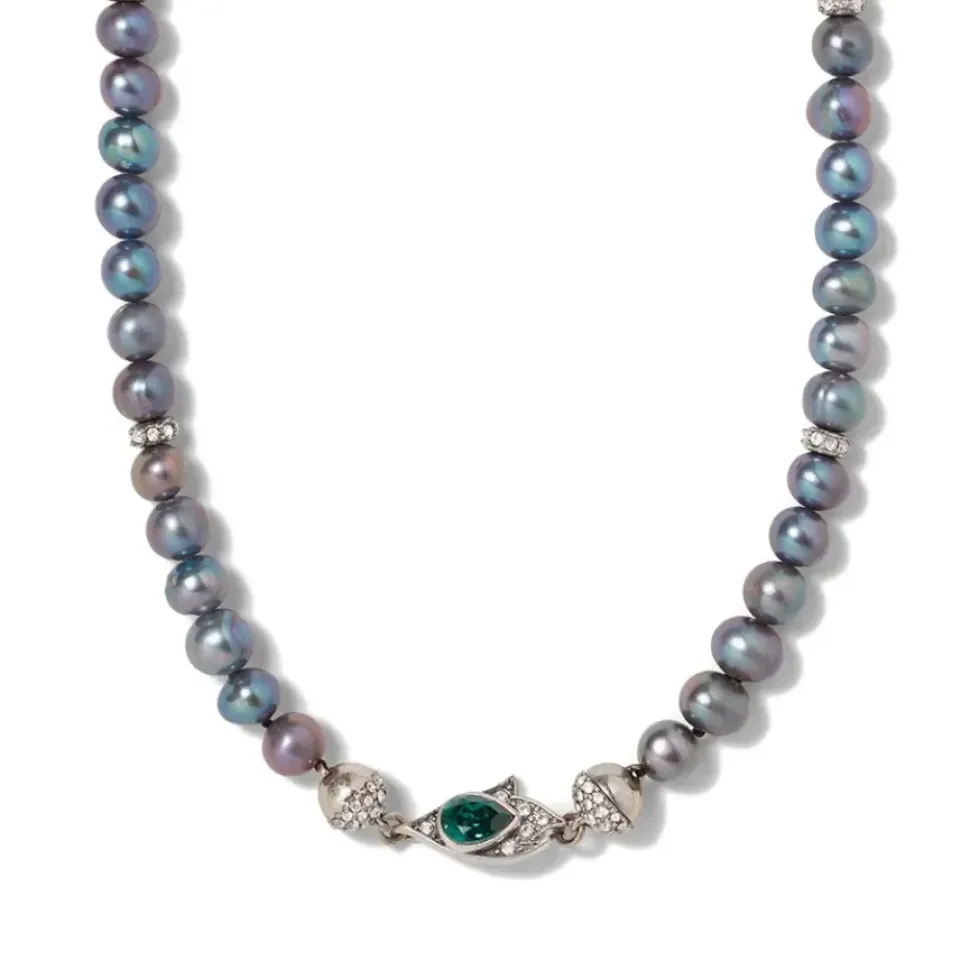 Chelsea Peacock Pearl Necklace