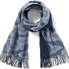 Chinese Cloud Reversible Unisex Wool Scarf