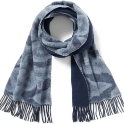 Chinese Cloud Reversible Unisex Wool Scarf