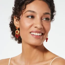 Classical Carnelian Chandelier Earrings