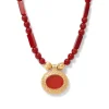 Classical Carnelian Pendant Necklace