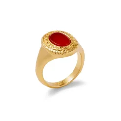 Classical Carnelian Signet Ring
