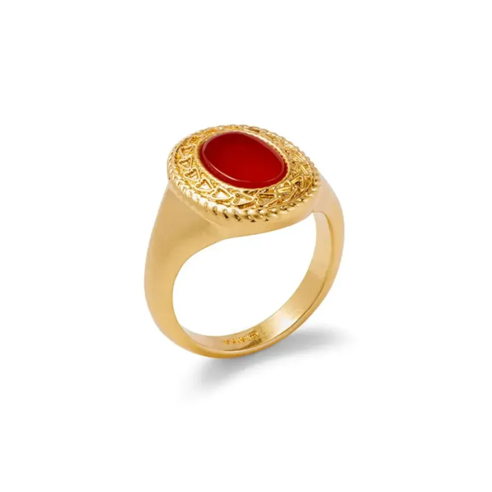 Classical Carnelian Signet Ring
