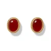 Classical Carnelian Stud Earrings