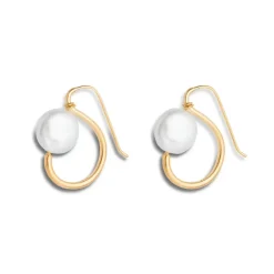 Coin Pearl Earrings