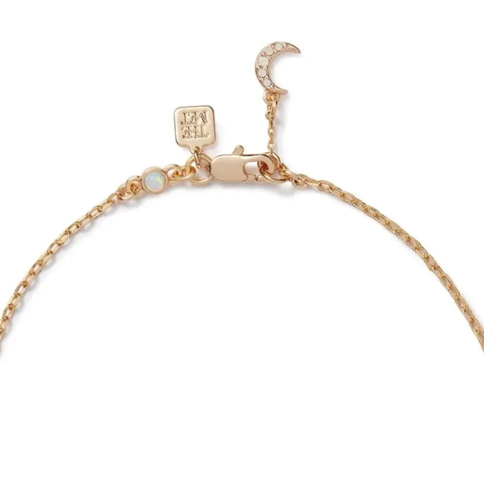 Crescent Moon Cable Chain Choker