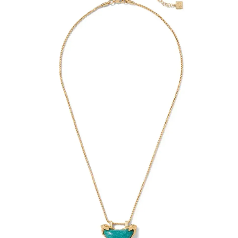 Cypriot Jade Crescent Pendant Necklace