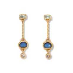 Cypriot Twist Collar Necklace And Triple-Drop Earrings Set