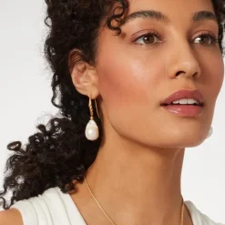Cypriot Twist Pearl Drop Earrings