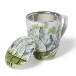 Dehn Spring In Central Park Covered Mug With Tea Infuser
