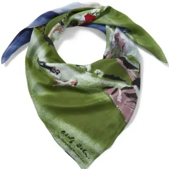 Dehn Spring In Central Park Square Silk Scarf