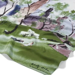 Dehn Spring In Central Park Square Silk Scarf