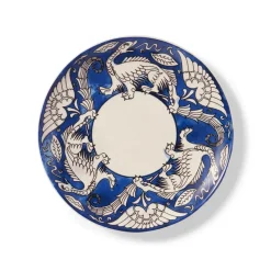 De Morgan Stylized Dragons Salad Plate Set
