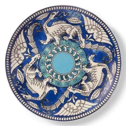 De Morgan Stylized Dragons Serving Plate