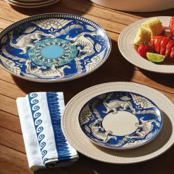 De Morgan Stylized Dragons Serving Plate