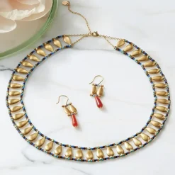 Egyptian Fringe Collar Necklace