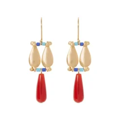 Egyptian Fringe Drop Earrings