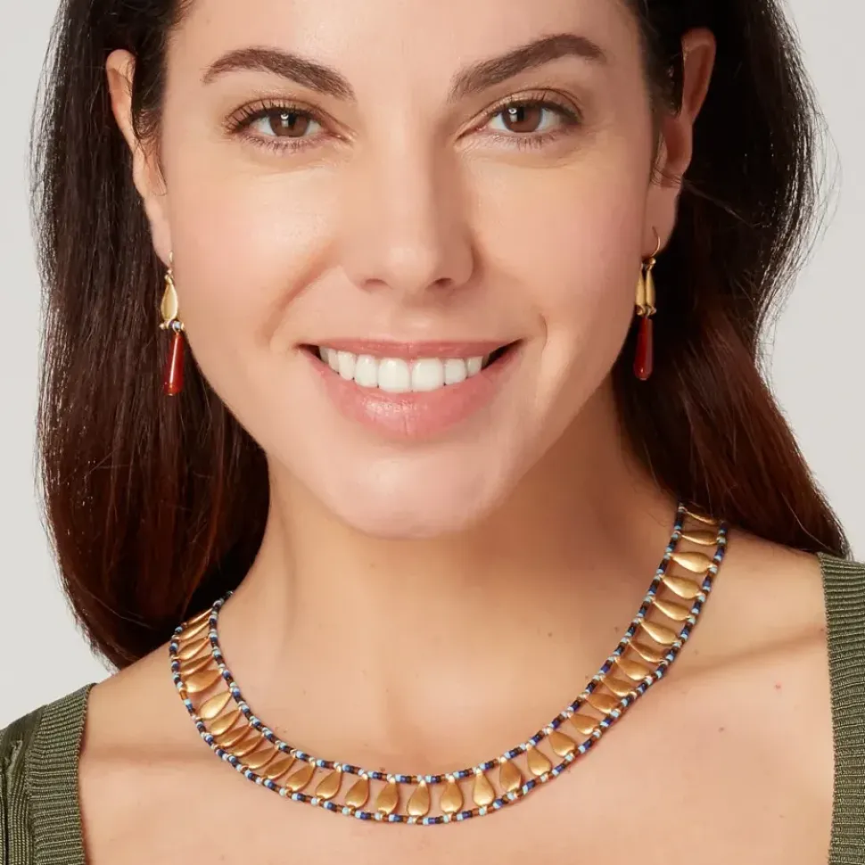 Egyptian Fringe Drop Earrings