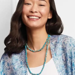 Egyptian Hathor Turquoise Long Necklace