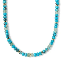 Egyptian Hathor Turquoise Long Necklace